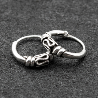 Earring, ring with pattern (eas-126)