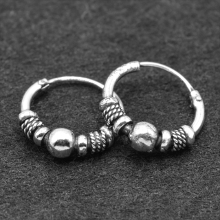 Earring, ring with a pattern (eas-097)