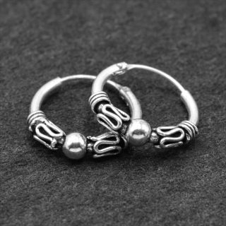 Earring, ring with a pattern (eas-102)