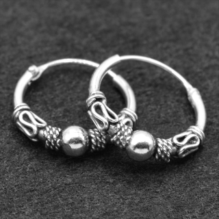 Earring, ring with a pattern (eas-096)