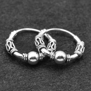 Earring, ring with a pattern (eas-095)