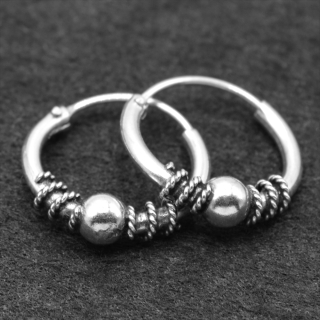 Earring, ring with a pattern (eas-094)