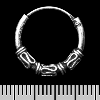 Earring, ring with a pattern (eas-181)