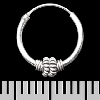 Earring, ring with a pattern (eas-184)
