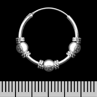 Earring, ring with a pattern (eas-185)