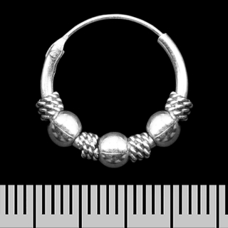 Earring, ring with a pattern (eas-186)