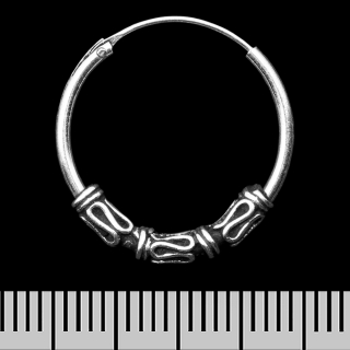 Earring, ring with a pattern (eas-187)