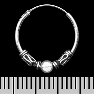 Earring, ring with a pattern (eas-188)