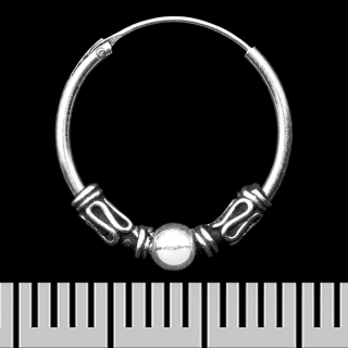 Earring, ring with a pattern (eas-190)