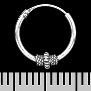 Earring, ring with a pattern (eas-127)