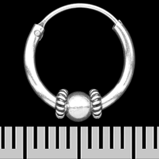 Earring, ring with a pattern (eas-123)