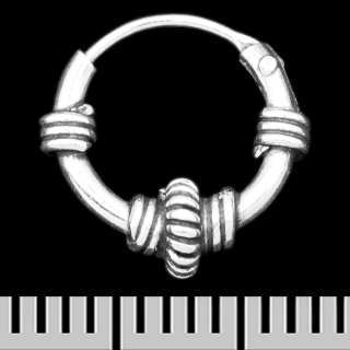 Earring, ring with a pattern (eas-195)