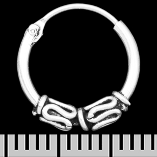 Earring, ring with a pattern (eas-194)