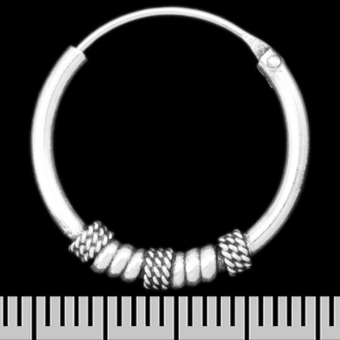 Earring, ring with a pattern (eas-132)