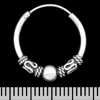 Earring, ring with a pattern (eas-087)