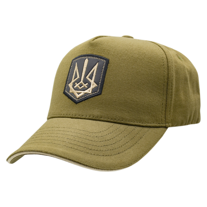 Olive baseball cap with Trident patch (uacp-002)
