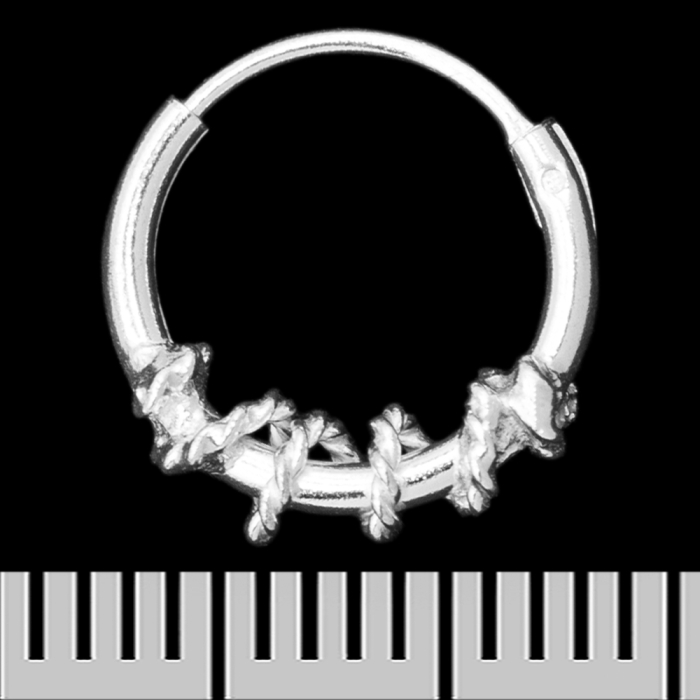 Earring, ring with a pattern (eas-201)