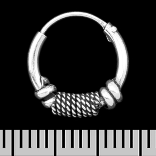 Earring, ring with a pattern (eas-200)