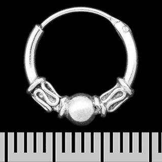 Earring, ring with a pattern (eas-122)