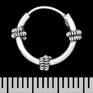 Earring, ring with a pattern (eas-109)