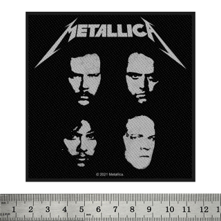 Sew on patch Metallica "The Black Album" (faces of band) (ofp-005)
