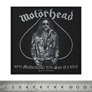 Sew on patch Motorhead - 49% Motherfucker 51% Son of a bitch (ofp-008)