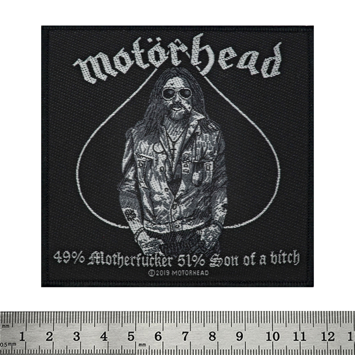 Sew on patch Motorhead - 49% Motherfucker 51% Son of a bitch (ofp-008)