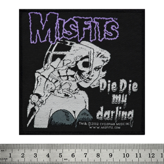 Sew on patch Misfits "Die Die my darling" (ofp-009)