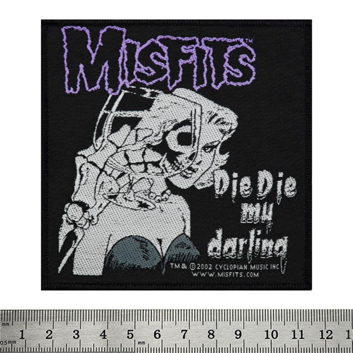 Sew on patch Misfits "Die Die my darling" (ofp-009)