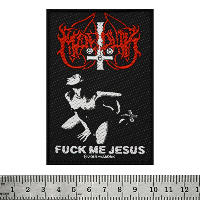 Sew on patch Marduk "Fuck Me Jesus" (ofp-012)