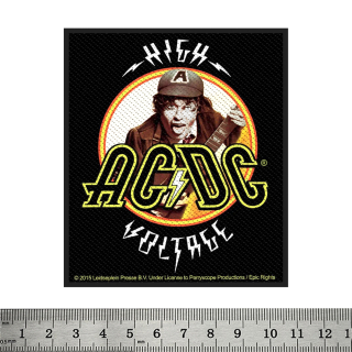 Sew on patch AC/DC "High Voltage" (ofp-022)