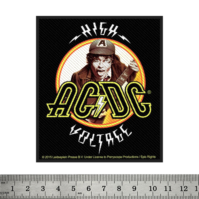 Sew on patch AC/DC "High Voltage" (ofp-022)