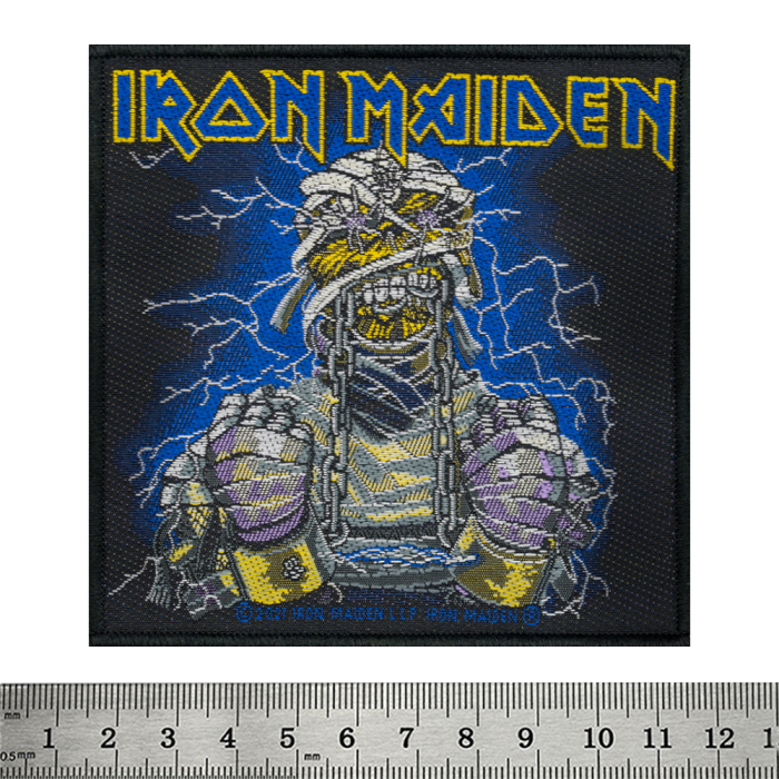 Sew on patch Iron Maiden (Powerslave Eddie) in blister pack (ofpb-026)