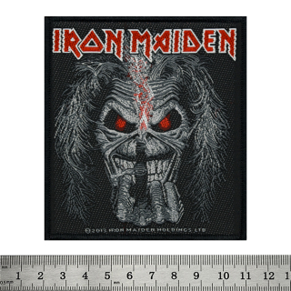 Sew on patch Iron Maiden (Eddie middle candle) in a blister (ofpb-030)