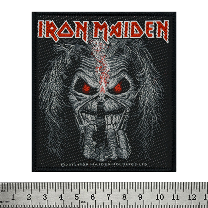 Sew on patch Iron Maiden (Eddie middle candle) in a blister (ofpb-030)