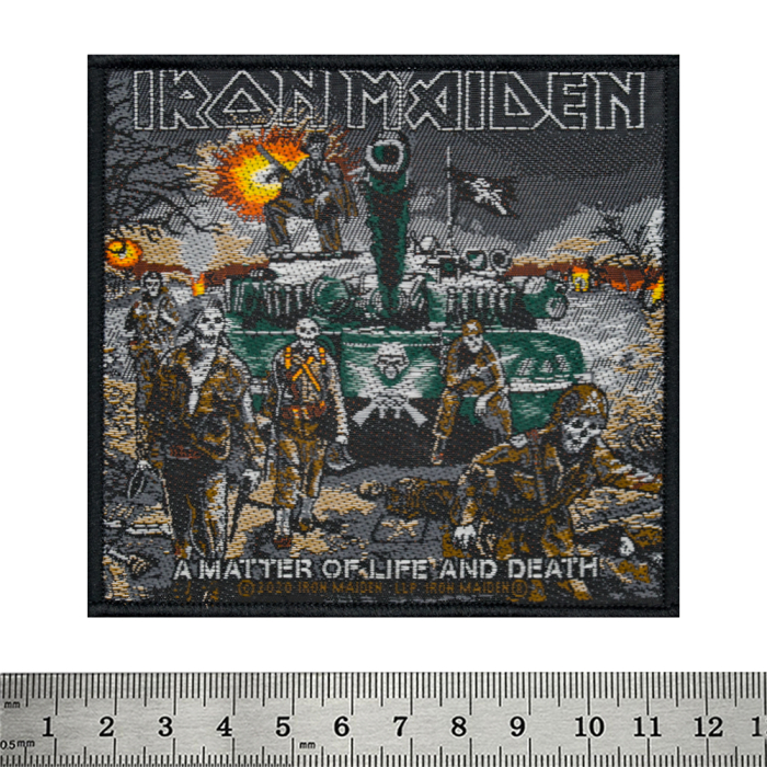 Sew on patch Iron Maiden "A Matter of Life and Death" in blister (ofpb-032)