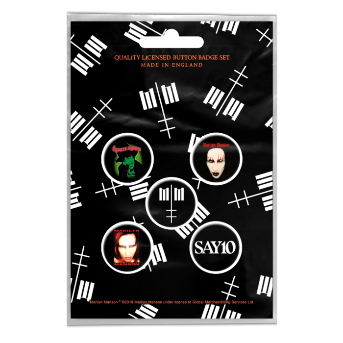 Gift icon set MARILYN MANSON - CROSS LOGO (iol-047)