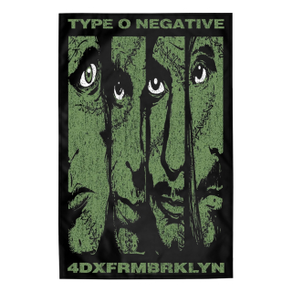 Flag (textile poster) TYPE O NEGATIVE - 4DXFRMBRKLN (fol-008)