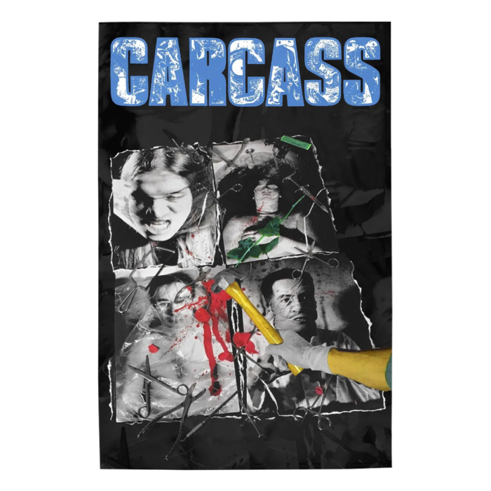 Flag (textile poster) CARCASS - NECROTICISM (fol-010)