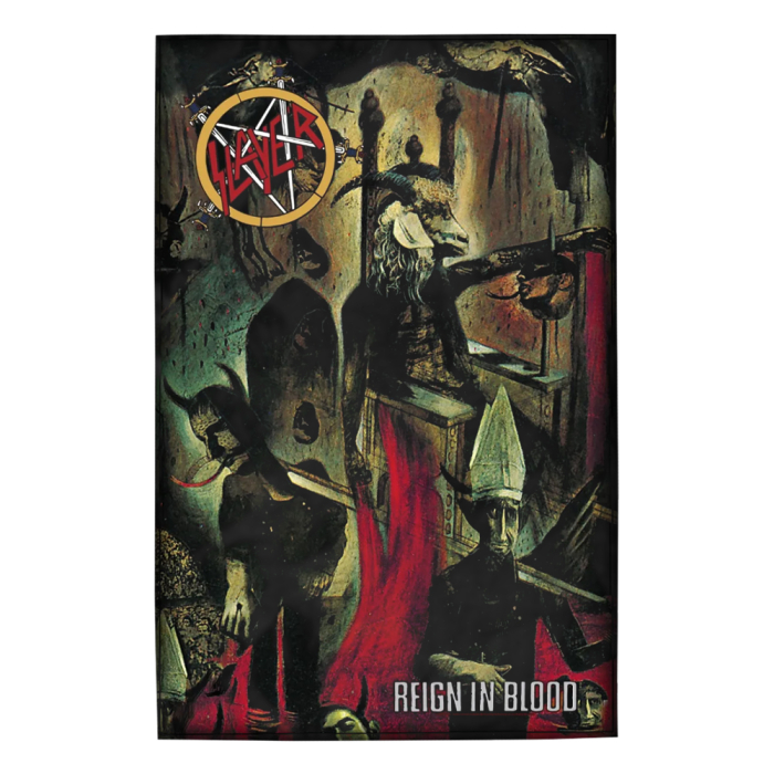 Flag (textile poster) SLAYER - REIGN IN BLOOD (fol-018)