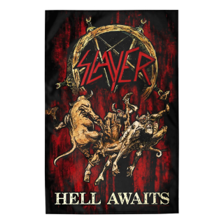 Flag (textile poster) SLAYER - HELL AWAITS (fol-019)