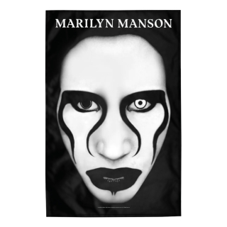 Flag (textile poster) MARILYN MANSON - DEFIANT FACE (fol-022)