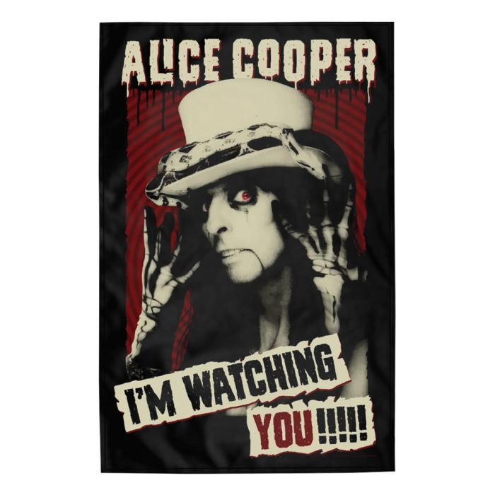 Flag (textile poster) ALICE COOPER - I'M WATCHING YOU (fol-025)