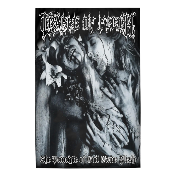 Flag (textile poster) CRADLE OF FILTH - THE PRINCIPLE OF EVIL MADE FLESH (fol-029)