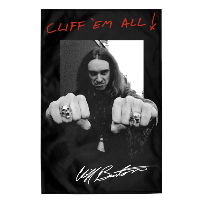 Flag (textile poster) METALLICA - CLIFF 'EM ALL! (fol-034)