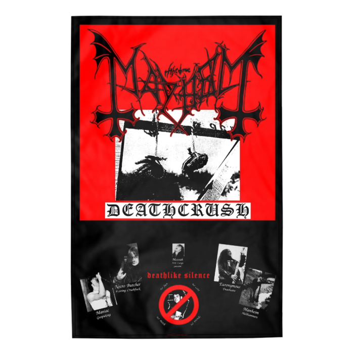 Flag (textile poster) MAYHEM - DEATHCRUSH (fol-035)