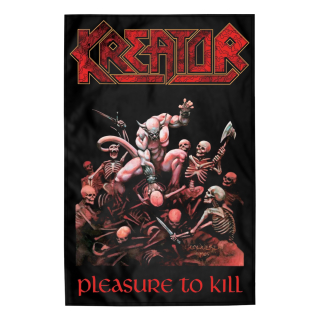 Flag (textile poster) KREATOR - PLEASURE TO KILL (fol-039)