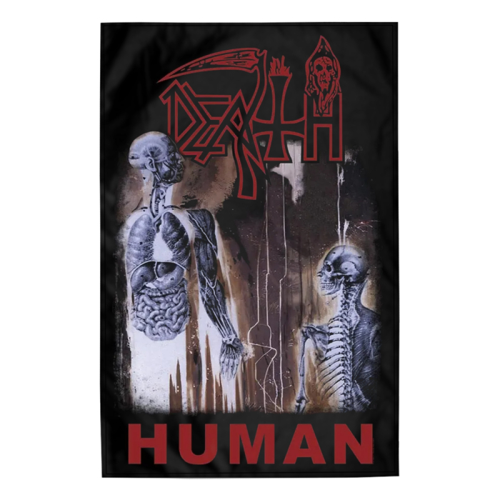 Flag (textile poster) DEATH - HUMAN (fol-045)