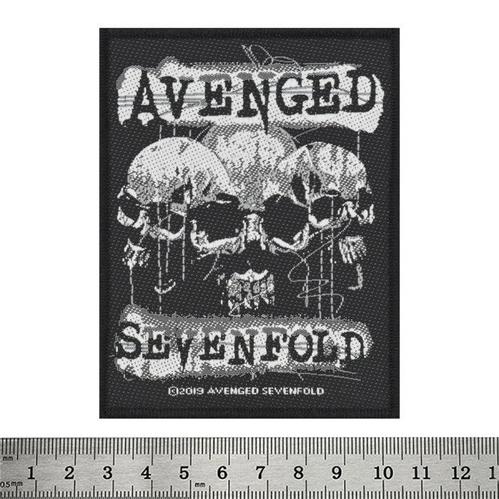 Sew on patch AVENGED SEVENFOLD - 3 SKULLS (ofp-035) Sew on patch AVENGED SEVENFOLD - 3 SKULLS (ofp-035)