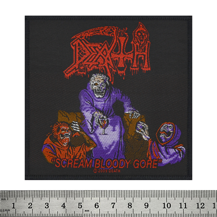 Sew on patch DEATH - SCREAM BLOODY GORE (ofp-044)